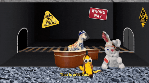 GarbagePeople giphyupload adorable good job trash GIF