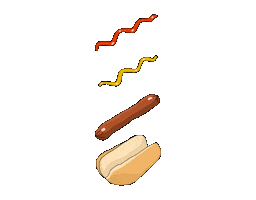Hot Dog Sticker by DISCARD