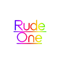 Rudeonefashion fashion brand colorful rudeone Sticker