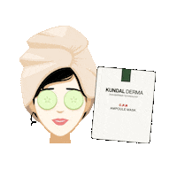 theskinf beauty green skincare purple Sticker