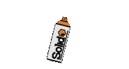 Orange Graffiti Sticker by Solid Spray Paint