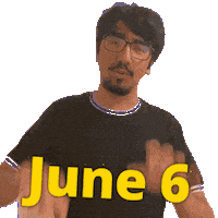June 6 Sticker