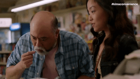 So Good Eating GIF by Kim's Convenience