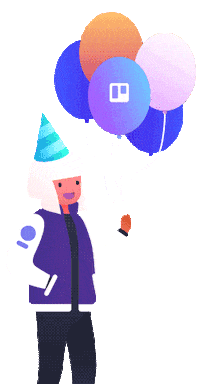 Trello happy party celebration celebrate Sticker
