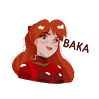 soquiilus anime kawaii anime girl evangelion Sticker