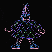 Girl Neon GIF