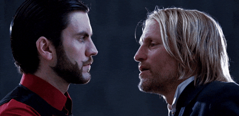 Oldflowers giphyupload love hunger games woody harrelson GIF