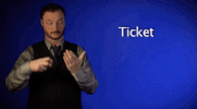 sign language ticket GIF by Sign with Robert