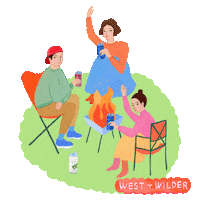 bottleshockkr golf wine camping camp Sticker