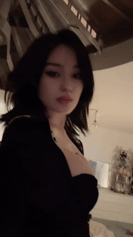 Looking Down Cute Girl GIF
