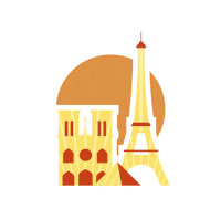 Notre Dame Summer Sticker by Paris Aéroport