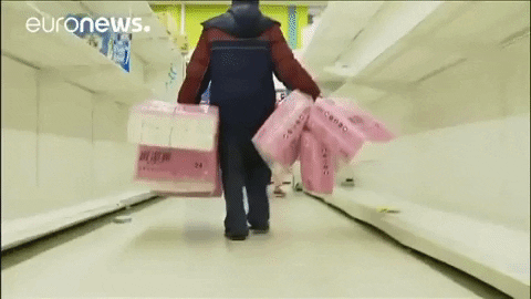 Toilet Paper Stocks GIF by euronews