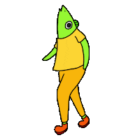 MonsterArhar walk rush dull arhar Sticker