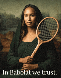 Mona Lisa Tennis GIF