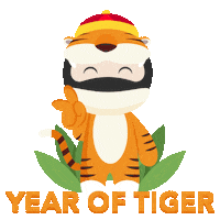 New Years Tiger Sticker by Ninja Van Singapore