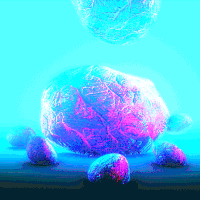 xponentialdesign animation loop rock glow GIF
