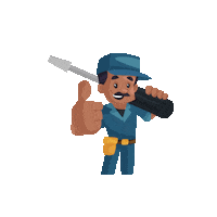 Engineer Handyman Sticker by Creative Hatti
