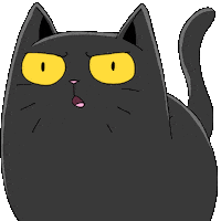WeFlaps cat weird okay coral Sticker