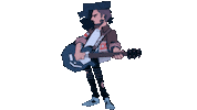 NASTYNASH cartoon rock guitar hiphop Sticker