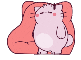 Cat No Sticker by Pembe