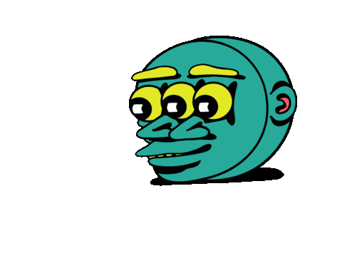 Head Spinning Sticker by Killer Acid