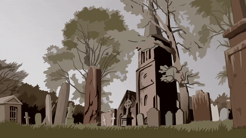 lightning cemetary GIF by South Park 