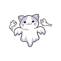 Cat Halloween Sticker by Petique, Inc.