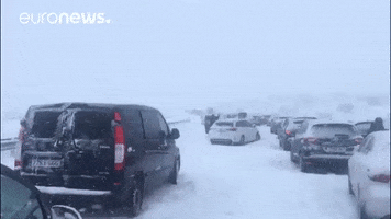 spain snow storm GIF by euronews