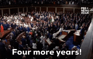 "Four more years!"