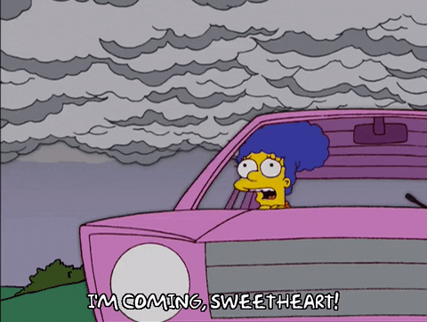 scared marge simpson GIF