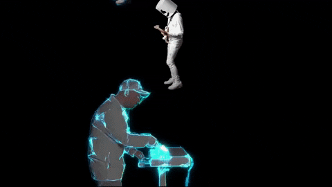 here with me piano GIF by Marshmello