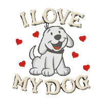 Dog Love Sticker