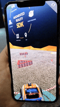 wikitude unity car usa race GIF