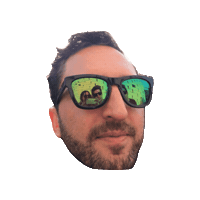 Bobblehead Sticker by Abi Bock