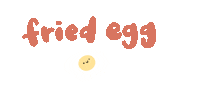 Fried Egg Food Sticker