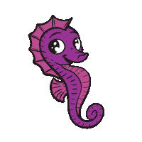 Seahorse Swim Lessons Sticker by Buzz Franchise Brands
