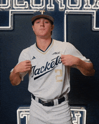 Georgia Tech Baseball GIF by Georgia Tech Yellow Jackets