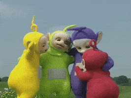 Best Friends Hug GIF by Teletubbies