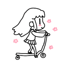 happy school girl STICKER