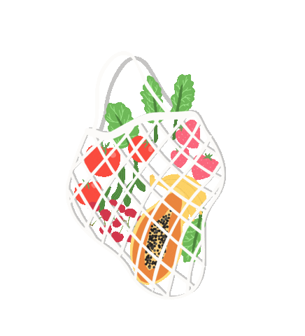 AlishaCreate giphyupload banana strawberry fruits Sticker