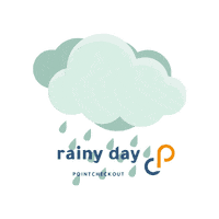 Rainy Day Winter Sticker by Pointcheckout