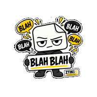 Blah Blah Blah Whatever Sticker by ZTIKIX