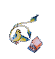 Bird Read Sticker