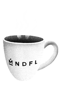 breathe tea cup Sticker by MNDFL