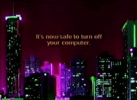 glitchedmemories giphyupload night vhs city GIF