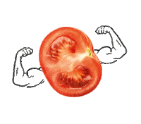 Pizza Muscles Sticker by Gustavo Gusto