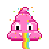 Art Shitting Sticker by Poopies.io