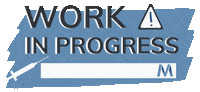 Working Work In Progress Sticker by Dr Massimo Vitale
