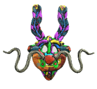 Easter Bunny Mask Sticker by MOYOGASH