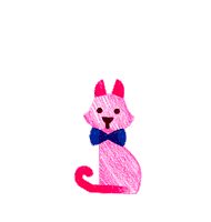 GRIFFOGRAPHE cat chat coeur cat love Sticker